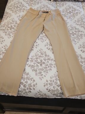 Zizzi Beige Wide-Leg Trousers